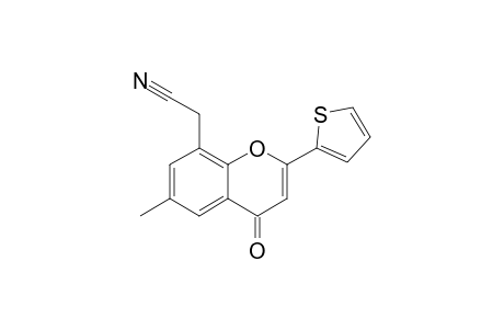 8-CYANOMETHYL-6-METHYL-2-(2-THIENYL)-4H-1-BENZOPYRAN-4-ONE