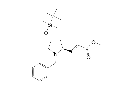(2S,4R)-(N-BENZYL)-4-(TERT.-BUTYLDIMETHYLSILYLOXY)-2-[(E)-METHOXYCARBONYL-ETHENYL]-PYRROLIDINE