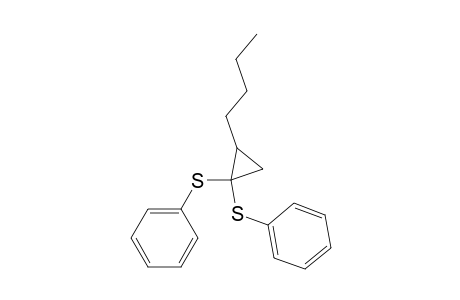 Benzene, 1,1'-[(butylcyclopropylidene)bis(thio)]bis-