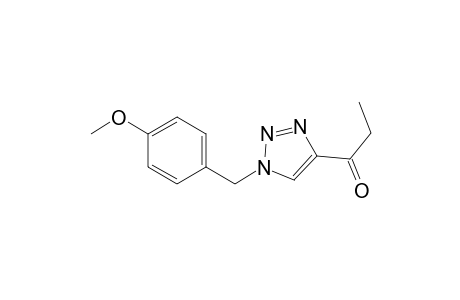 1-{1-[(4-Methoxyphenyl)methyl]-1H-1,2,3-triazol-4-yl}propan-1-one