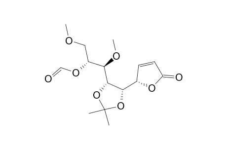 (1S)-1-(4-O-Formyl-1,2-O-isopropylidene-3,5-di-O-methyl-1-(4'-oxo-(1'S)-(1'H)-furanyl)-D-arabiniitol