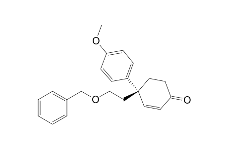 2-Cyclohexen-1-one, 4-(4-methoxyphenyl)-4-[2-(phenylmethoxy)ethyl]-, (S)-