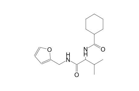 N-(1-{[(2-furylmethyl)amino]carbonyl}-2-methylpropyl)cyclohexanecarboxamide