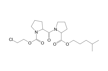 D-Prolyl-D-proline, N-(2-chloroethoxycarbonyl)-, isohexyl ester