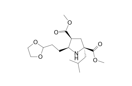 (2S,4S,5S)-5-[2-(1,3-dioxolan-2-yl)ethyl]-2-(2-methylpropyl)pyrrolidine-2,4-dicarboxylic acid dimethyl ester