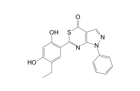6-(5-Ethyl-2,4-dihydroxyphenyl)-1-phenylpyrazolo[3,4-d][1,3]thiazin-4(1H)-one