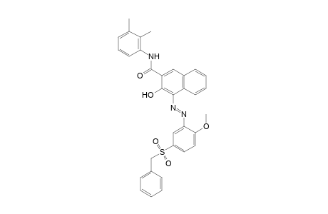 2-Naphthalenecarboxamide, N-(2,3-dimethylphenyl)-3-hydroxy-4-[[2-methoxy-5-[(phenylmethyl)sulfonyl]phenyl]azo]-