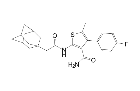 2-[(1-adamantylacetyl)amino]-4-(4-fluorophenyl)-5-methyl-3-thiophenecarboxamide