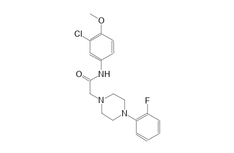 1-piperazineacetamide, N-(3-chloro-4-methoxyphenyl)-4-(2-fluorophenyl)-