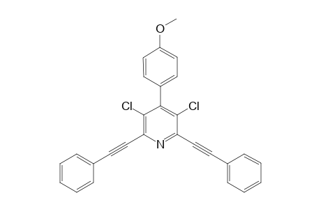 3,5-Dichloro-2,6-bis(phenylethynyl)-4-(4-methoxyphenyl)pyridine