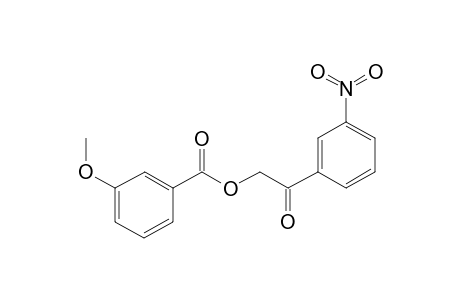 2-(3-Nitrophenyl)-2-oxoethyl 3-methoxybenzoate