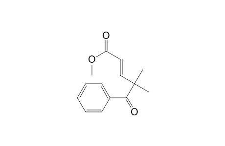 2-Pentenoic acid, 4,4-dimethyl-5-oxo-5-phenyl-, methyl ester, (E)-