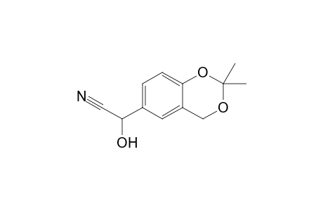 2,2-Dimethyl-6-[(hydroxy)cyanomethyl]-4H-1,3-benzodioxin