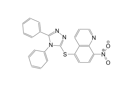 quinoline, 5-[(4,5-diphenyl-4H-1,2,4-triazol-3-yl)thio]-8-nitro-