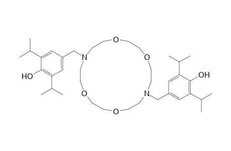 N,N'-bis(4'-Hydroxy-3',5'-di-isopropylbenzyl)-1,4,10,13-tetraoxa-7,16-diazacyclooctadecane