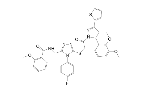 benzamide, N-[[5-[[2-[5-(2,3-dimethoxyphenyl)-4,5-dihydro-3-(2-thienyl)-1H-pyrazol-1-yl]-2-oxoethyl]thio]-4-(4-fluorophenyl)-4H-1,2,4-triazol-3-yl]methyl]-2-methoxy-