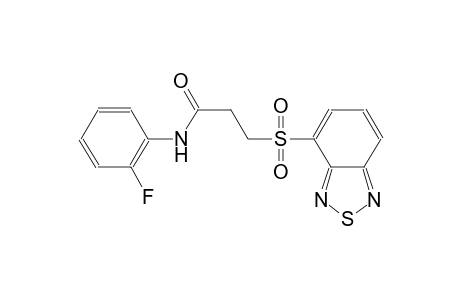 propanamide, 3-(2,1,3-benzothiadiazol-4-ylsulfonyl)-N-(2-fluorophenyl)-