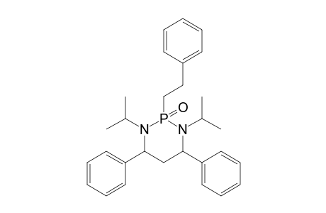 2-(Phenylethyl)-1.3-bis(1'-methylethyl)-4,6-diphenyl-1,3,2-diazaphosphorinane - 2-oxide