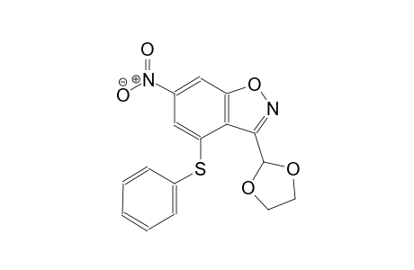 3-(1,3-Dioxolan-2-yl)-6-nitro-4-(phenylsulfanyl)-1,2-benzisoxazole