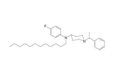N-Dodecyl-N-4-fluorophenyl-1-(1-phenylethyl)piperidin-4-amine