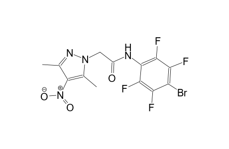 N-(4-bromo-2,3,5,6-tetrafluorophenyl)-2-(3,5-dimethyl-4-nitro-1H-pyrazol-1-yl)acetamide