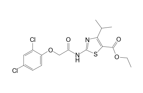 4-Isopropyl-5-ethoxycarbonyl-2-(2,4-dichlorophenoxyacetamido)-thiazole