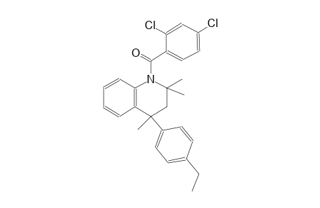 quinoline, 1-(2,4-dichlorobenzoyl)-4-(4-ethylphenyl)-1,2,3,4-tetrahydro-2,2,4-trimethyl-