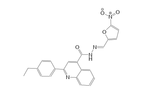 2-(4-ethylphenyl)-N'-[(E)-(5-nitro-2-furyl)methylidene]-4-quinolinecarbohydrazide