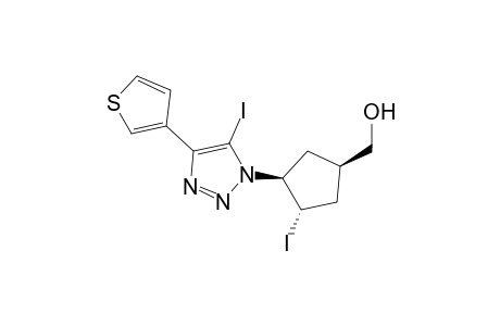 {t-3-Iodo-c-4-[5'-iodo-4'-(3''-thienyl)-1'H-1',2',3'-triazol-1'-yl]-r-1-cyclopentyl}-methanol