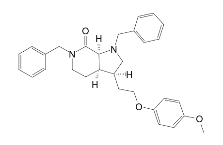 2,7-Dibenzyl-5-[2-(p-methoxyphenyloxy)ethyl]-2,7-diazabicyclo[4.3.0]nonan-1-one