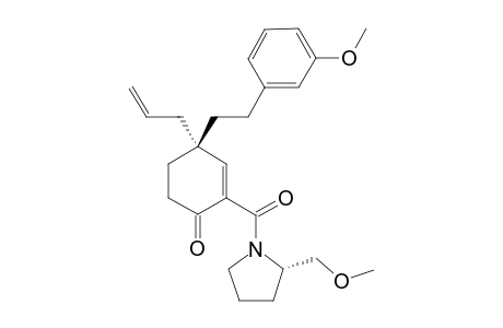 (R)-4-allyl-2-((S)-2-(methoxymethyl)pyrrolidine-1-carbonyl)-4-(3-methoxyphenethyl)cyclohex-2-enone