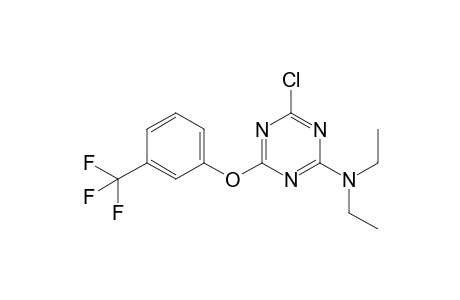 2-Chloro-4-diethylamino-6-(3-trifluoromethylphenoxy)-1,3,5-triazine
