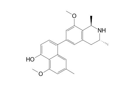 (1R,3R)-6-(5'-Hydroxy-4'-methoxy-2'-methyl-8'-naphthyl)-8-methoxy-1,3-dimethyl-1,2,3,4-tetrahydroisoquinoline