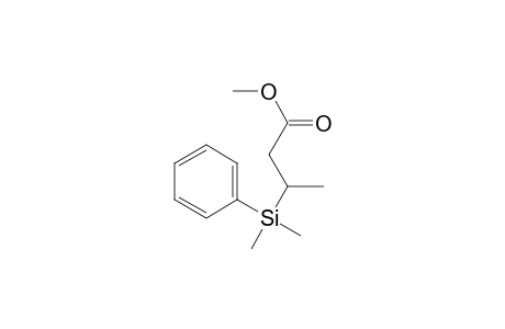 3-[dimethyl(phenyl)silyl]butanoic acid methyl ester