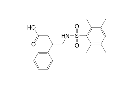 3-Phenyl-4-[(2,3,5,6-tetramethylphenyl)sulfonylamino]butanoic acid