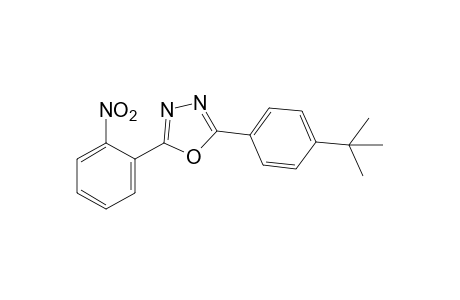 2-(p-tert-butylphenyl)-5-(o-nitrophenyl)-1,3,4-oxadiazole