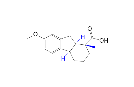 (+/-)-(1R,4aR,9aR)-1,2,3,4,4a,9a-Hexahydro-7-methoxy-1-methylfluorene-1-carboxylic acid