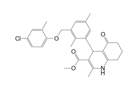 methyl 4-{3-[(4-chloro-2-methylphenoxy)methyl]-2,5-dimethylphenyl}-2-methyl-5-oxo-1,4,5,6,7,8-hexahydro-3-quinolinecarboxylate