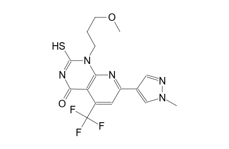 pyrido[2,3-d]pyrimidin-4(1H)-one, 2-mercapto-1-(3-methoxypropyl)-7-(1-methyl-1H-pyrazol-4-yl)-5-(trifluoromethyl)-