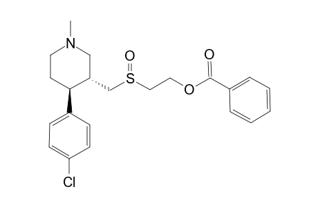 Benzoic Acid 2-[(3R,4S)-4-(4-Chlorophenyl)-1-methyl-piperidin-3-ylmethanesulfinyl]-ethyl Ester