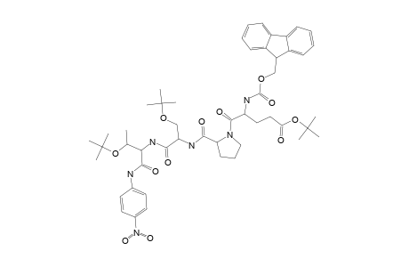 FMOC-GLU(OTBU)-PRO-SER(TBU)-THR(TBU)-PNAFMOC-GLUTAMINE(OTBU)-PROLINE-SERINE(TBU)-THREONINE(TBU)-PARANITROANILINE