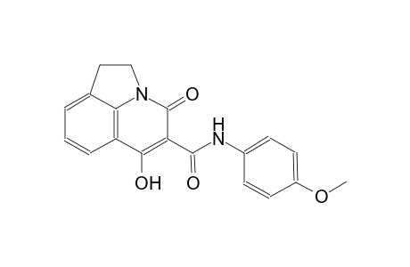 4H-pyrrolo[3,2,1-ij]quinoline-5-carboxamide, 1,2-dihydro-6-hydroxy-N-(4-methoxyphenyl)-4-oxo-