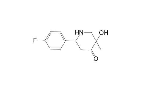 2-(4-Fluorophenyl)-5-hydroxy-5-methyl-4-piperidinone