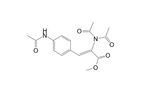 2-Propenoic acid, 3-[4-(acetylamino)phenyl]-2-(diacetylamino)-, methyl ester, (Z)-