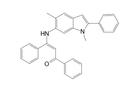 (Z)-1,3-Diphenyl-3-(1,5-dimethyl-2-phenyl-1H-indol-6-yl)amino-1,3-diphenylprop-2-en-1-one