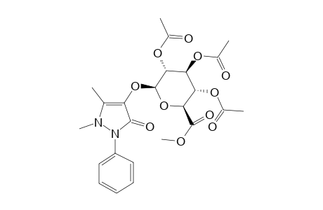 Methyl 1'-[4-Hydroxy-2,3-dimethyl-1-phenyl-3-pyrazoline-5-one]-2'3',4'-tri-O-acetyl-beta-D-glucopyranuronate