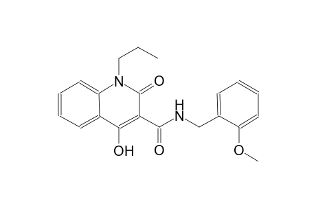 4-hydroxy-N-(2-methoxybenzyl)-2-oxo-1-propyl-1,2-dihydro-3-quinolinecarboxamide