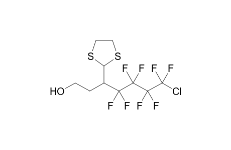 7-Chloro-3-(1,3-dithiolan-2-yl)-4,4,5,5,6,6,7,7-octafluoro-1-heptanol