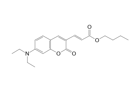 (E)-Butyl 3-(7-diethylamino-2-oxo-2H-3-chromenyl)-2-propenoate