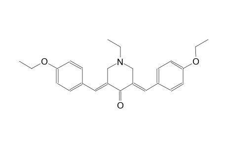 4-piperidinone, 3,5-bis[(4-ethoxyphenyl)methylene]-1-ethyl-, (3E,5E)-
